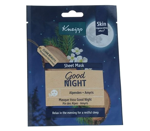 Masque visage Good Night Pin et amyris Kneipp - un masque