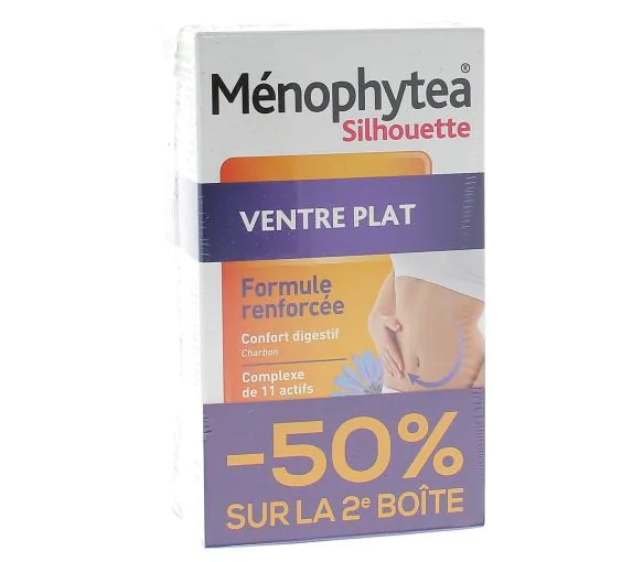 Ménophytea silhouette ventre plat - lot de 2 boites de 30 comprimés
