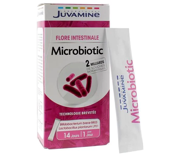 Microbiotic flore intestinale Juvamine - boite de 14 sticks