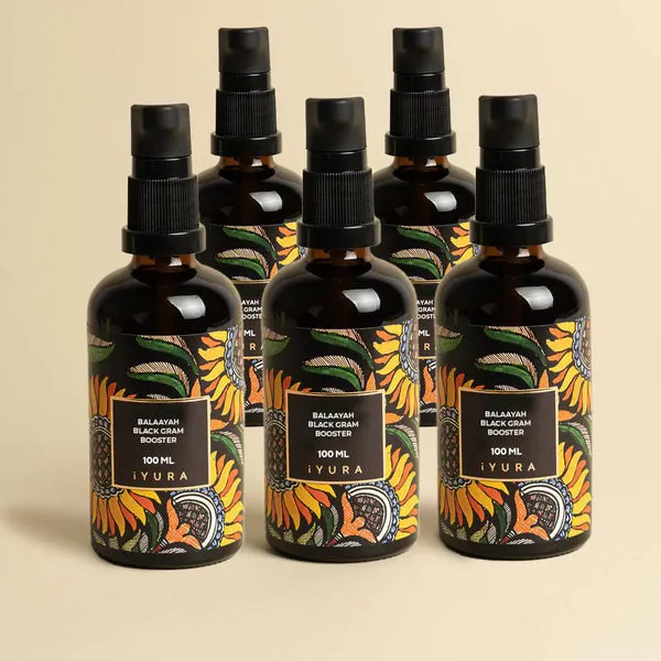 Balaayah  Booster de Gramme Noir-Lot de 5