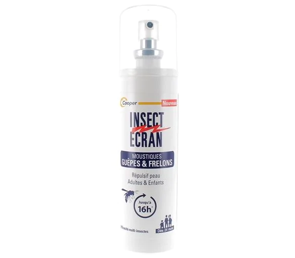 Moustiques, guêpes & frelons Répulsif peau adultes & enfants Insect Ecran - spray de 100 ml