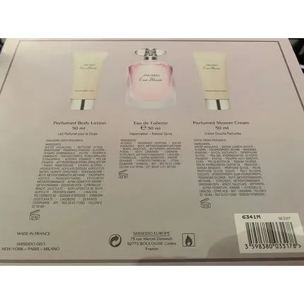 Shiseido Ever Bloom EDT 50ml with Body Lotion and Shower Cream