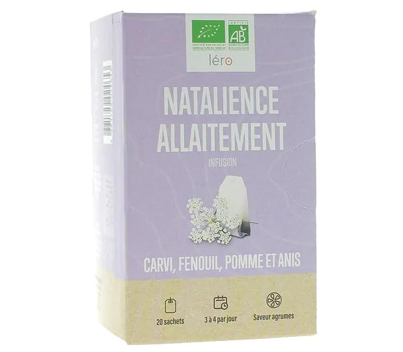 Natalience allaitement infusion bio Léro - boîte de 20 sachets