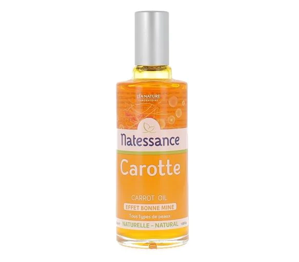 Natessance huile teint hâlé carotte Léa Nature - flacon de 50 ml