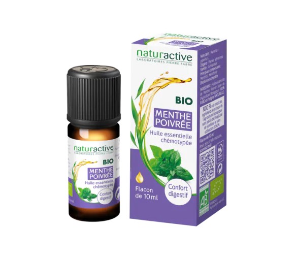 Huile essentielle de Menthe poivrée BIO Naturactive - flacon de 10 ml