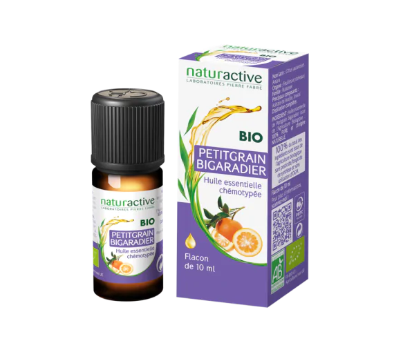 Huile essentielle de Petit grain bigaradier bio Naturactive - flacon de 10 ml