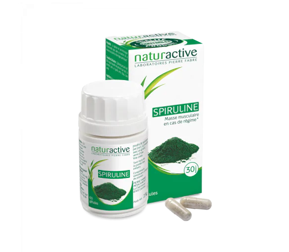 Elusane Spiruline Naturactive - boîte de 60 gélules