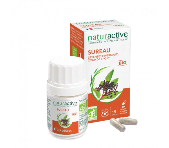Sureau bio Naturactive - boîte de 30 gélules