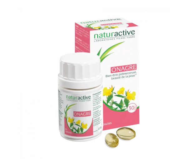 Elusanes Huile d'onagre Naturactive - boîte de 60 gélules