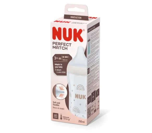 Biberon Perfect Match taille M NUK - un biberon de 260ml