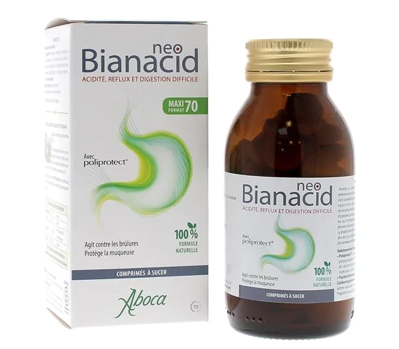 NeoBianacid acidité et reflux Aboca - flacon de 70 comprimés