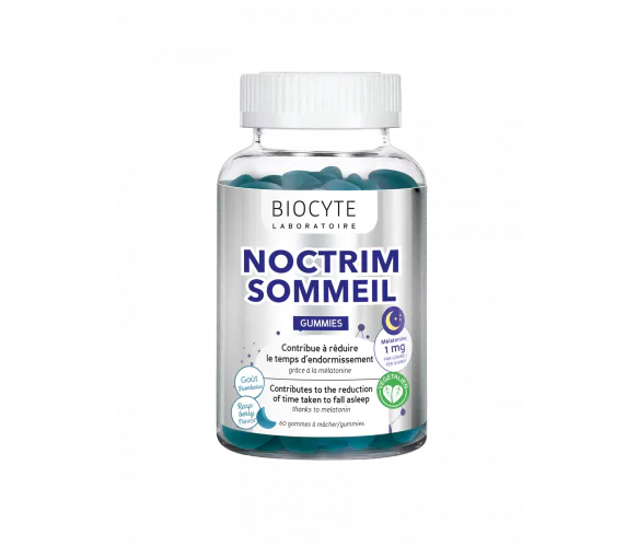 Noctrim sommeil goût framboise Biocyte - pot de 60 gommes