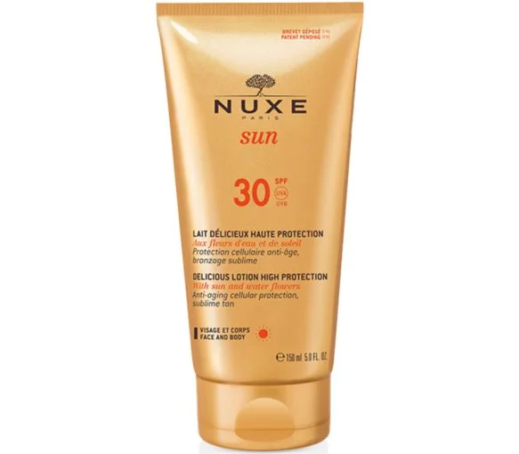 Crème délicieuse visage haute protection SPF 30 Nuxe sun - tube de 50 ml