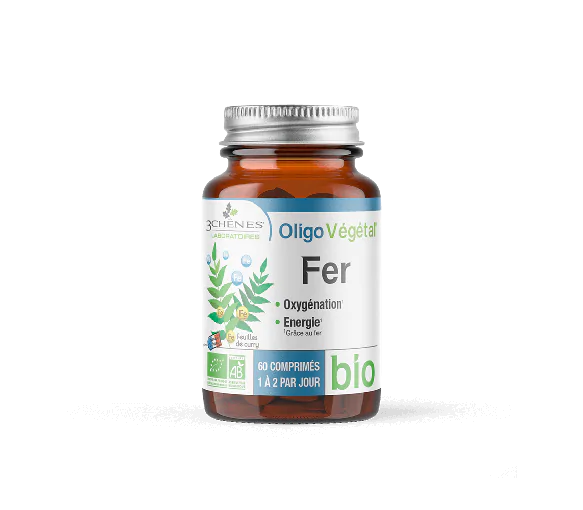 OligoVégétal Fer bio 3 Chênes - pot de 60 comprimés