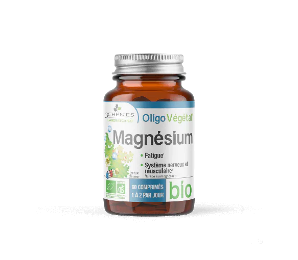 OligoVégétal Magnésium bio 3 Chênes - pot de 60 comprimés