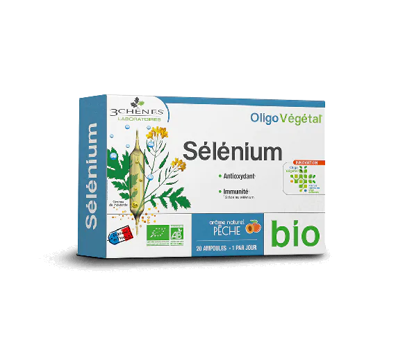 OligoVégétal Sélénium bio Les 3 Chênes - boîte de 20 ampoules de 10ml