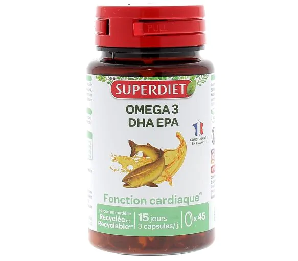 Omega 3 DHA EPA Super Diet - boite de 45 capsules