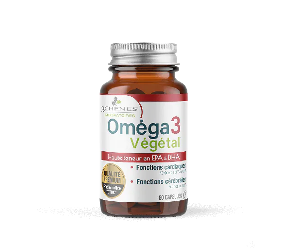 Omega 3 végétal Les 3 Chênes - pot de 60 capsules
