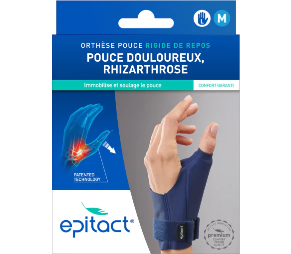 Orthèse pouce gauche M rigide de repos Epitact - 1 unité