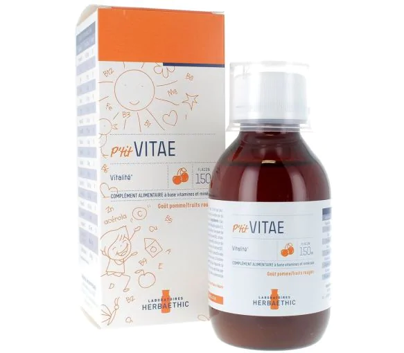 P'tit Vitae Sirop pour la croissance Herbaethic - flacon de 150 ml