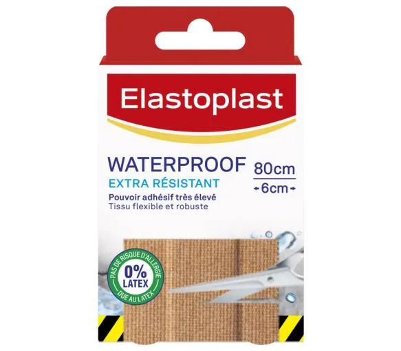 Pansement extra résistant waterproof Elastoplast - bande de 80 x 6 cm