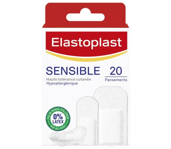 Pansement Sensible Elastoplast - boîte de 20 pansements