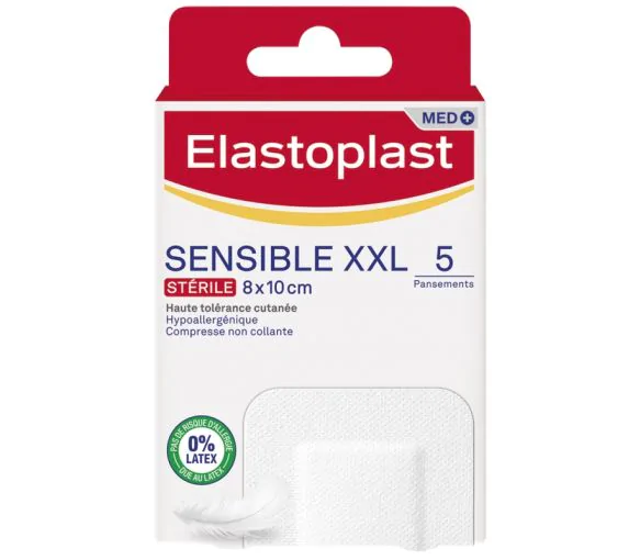 Pansement sensible XXL stérile Elastoplast - boîte de 5 pansements