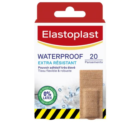 Pansement extra résistant waterproof Elastoplast - boîte de 20 pansements