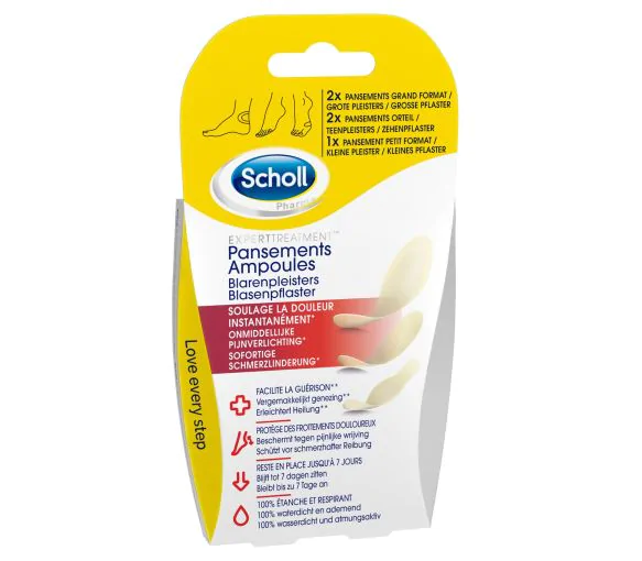Pansements ampoules Scholl - boîte de 5 pansements
