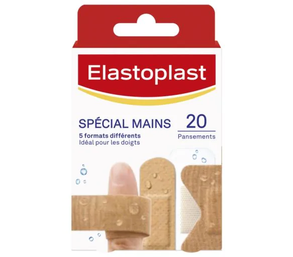 Pansements spécial mains Elastoplast - boîte de 20 pansements