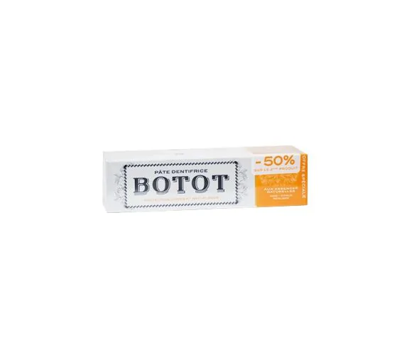 Pâte de dentifrice anis citrus réglisse Botot - 2 tubes de 75ml