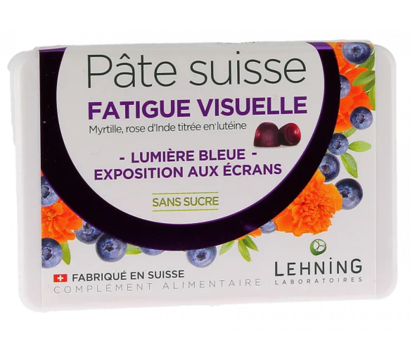 Pâte suisse fatigue visuelle Lehning - boîte de 40 gommes