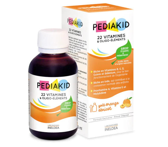 Pediakid Sirop 22 vitamines et oligo-éléments Ineldea - flacon de 250ml