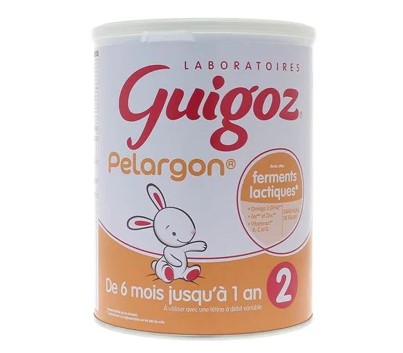Pelargon Lait 2ème âge dès 6 mois Guigoz - pot de 780g