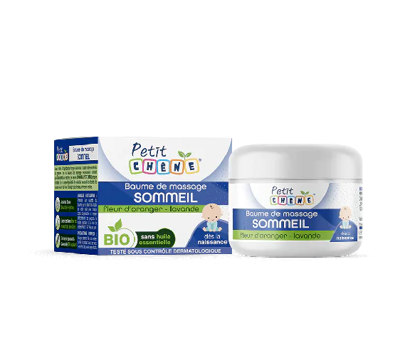 Petit Chêne baume de massage sommeil bio Les 3 Chênes - pot de 40ml