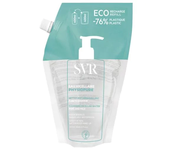 Physiopure Eau micellaire SVR - éco-recharge de 400 ml