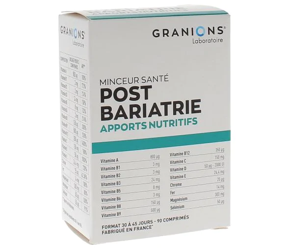 Post-Bariatrie Granions - boîte de 90 comprimés