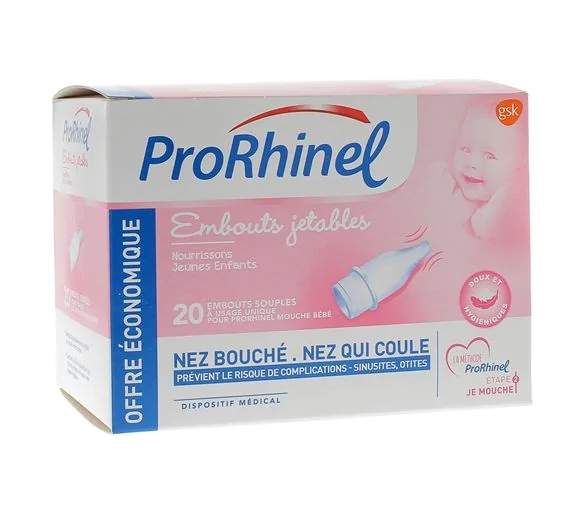 ProRhinel embouts jetables souples - boite de 20 embouts
