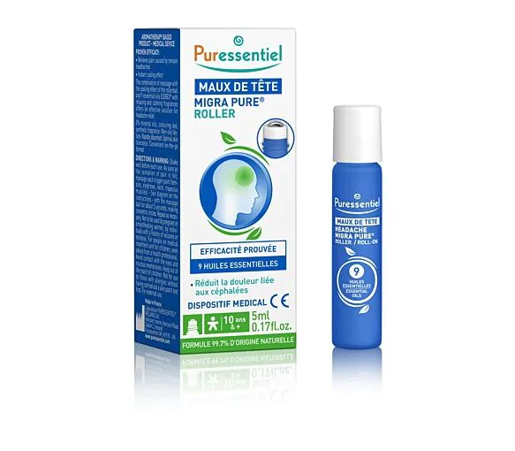 Migra Pure maux de tête Puressentiel - roller de 5ml
