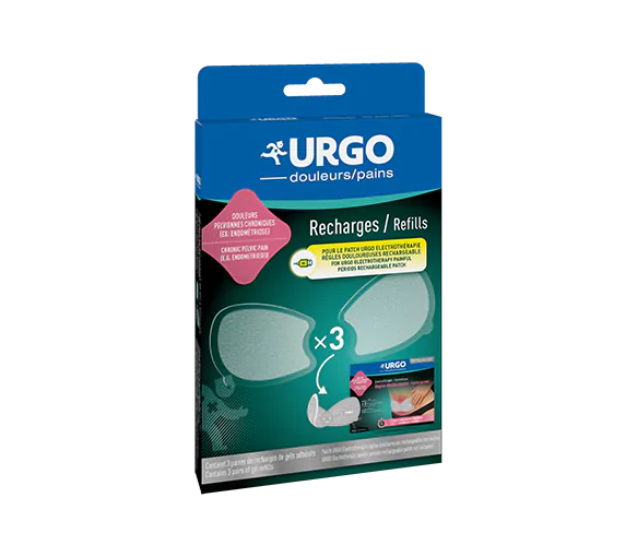 Recharges patch d'électrothérapie règles douloureuses Urgo - boite de 3 patchs
