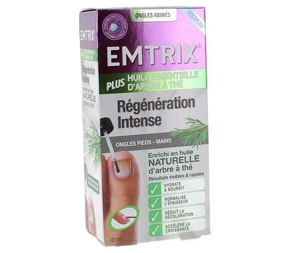 Régénération Intense ongles abîmés huile essentielle d’arbre à thé Emtrix - flacon de 10ml
