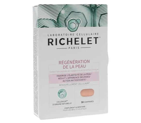 Régénération de la peau Richelet - boîte de 30 comprimés