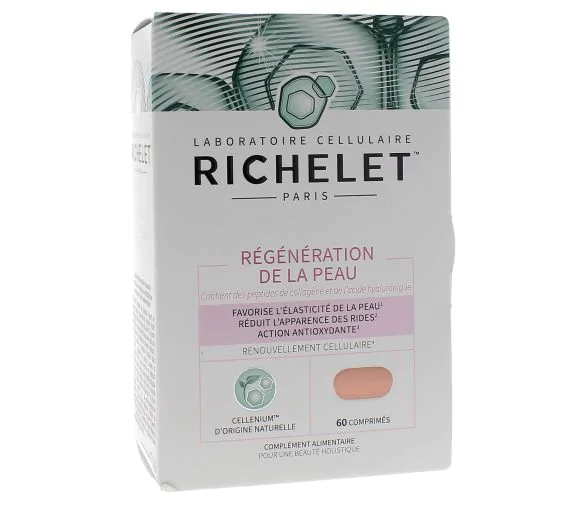 Régénération de la peau Richelet - boîte de 60 comprimés