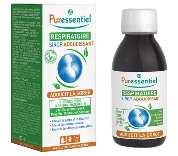 Respiratoire Sirop adoucissant Puressentiel - flacon de 125 ml