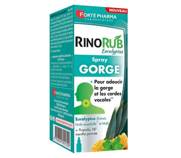 RinoRub Spray gorge eucalyptus Forté Pharma - spray de 125ml