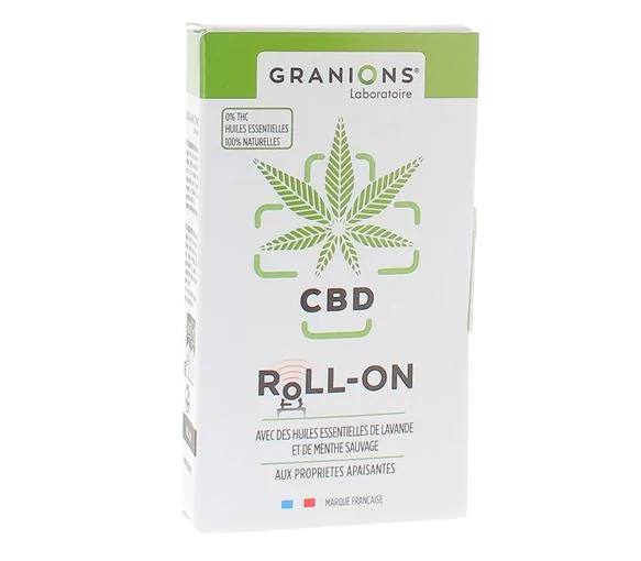 Roll-on apaisant au CBD et aux huiles essentielles Granions - roll-on de 5ml