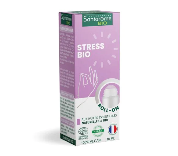Roll-on aux huiles essentielles Stress bio Santarome - roll-on de 10ml