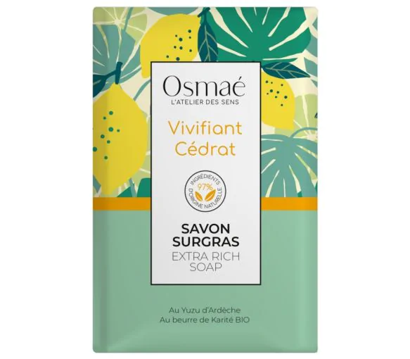 Savon surgras Vivifiant Cédrat Osmaé - pain de 200 g