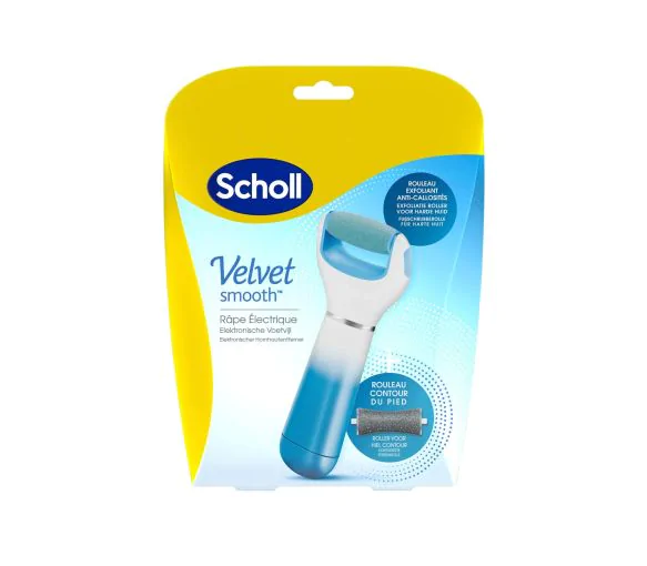 Velvet Smooth express Pedi râpe électrique anti-callosités Scholl - 1 râpe bleue