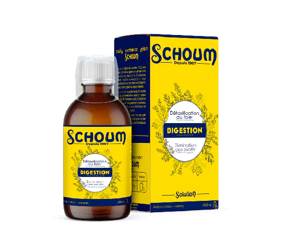 Schoum digestion arôme citron-menthe - flacon de 500ml